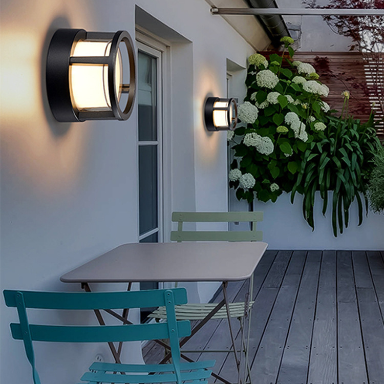 Waterproof outdoor wall lamps, LED high-brightness lamps, waterproof and moisture-proof retro outdoor lamps, balcony and courtyard exterior wall lamps, courtyard lamps Specification drawing