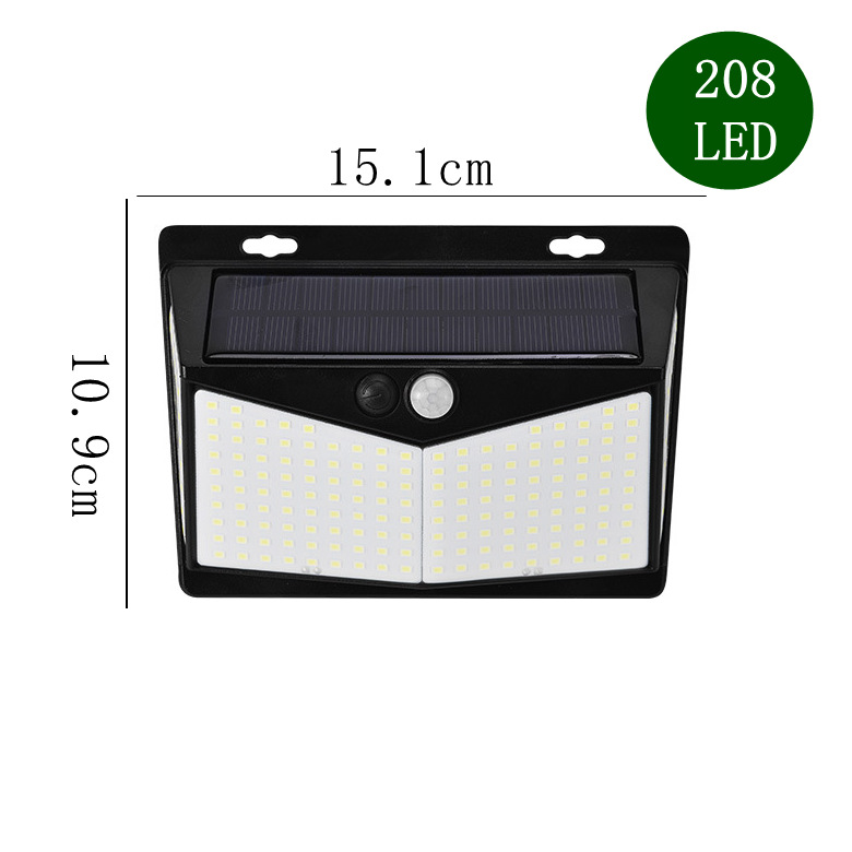 Cross-border LED outdoor solar wall lamps, four-sided luminous solar human body sensor lamps, garden and courtyard lighting lamps Application Scenario