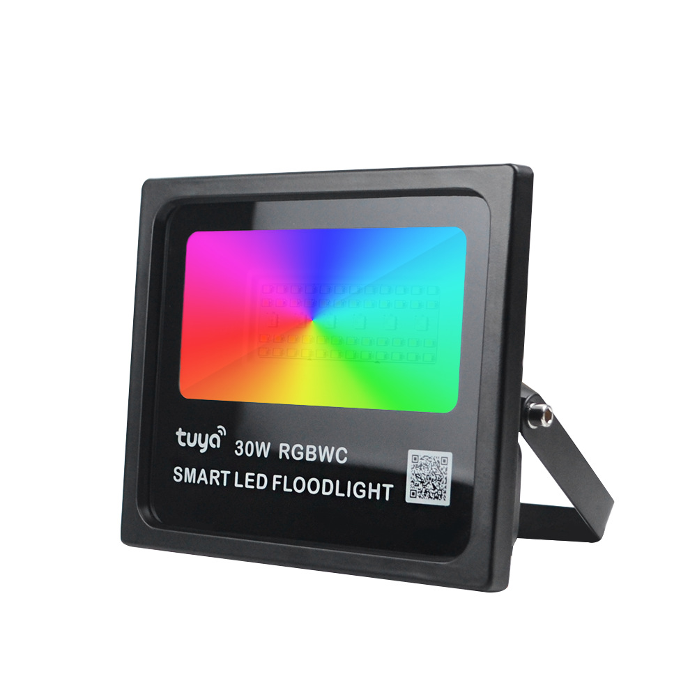 ZIGBEE Graffiti Smart WiFi30W Floodlight RGBWC Full Color Band Remote Control IP66 Courtyard Waterproof Floodlight details Picture