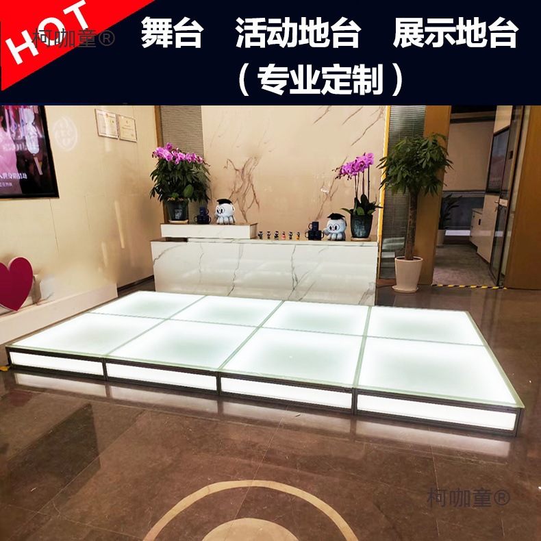 Bar, round wedding, tempered glass, live performance stage, floor stage, catwalk, piano, catwalk, car glass, MacTaibao full figure