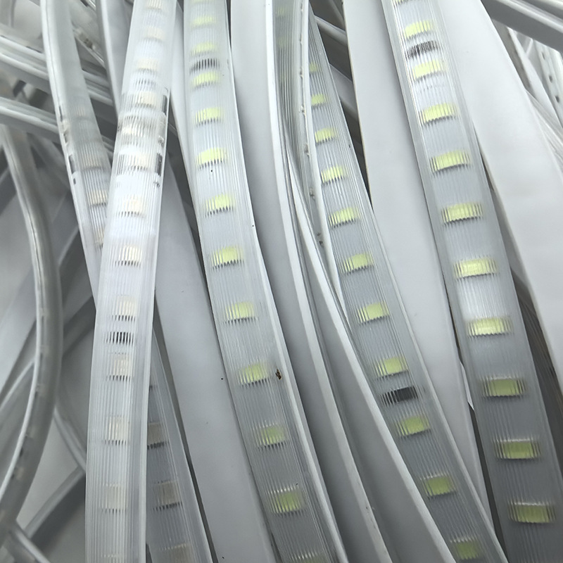 220v high-voltage lead-free 2835 engineering light strip, outdoor waterproof led light strip, living room ceiling embedded linear light Specification drawing