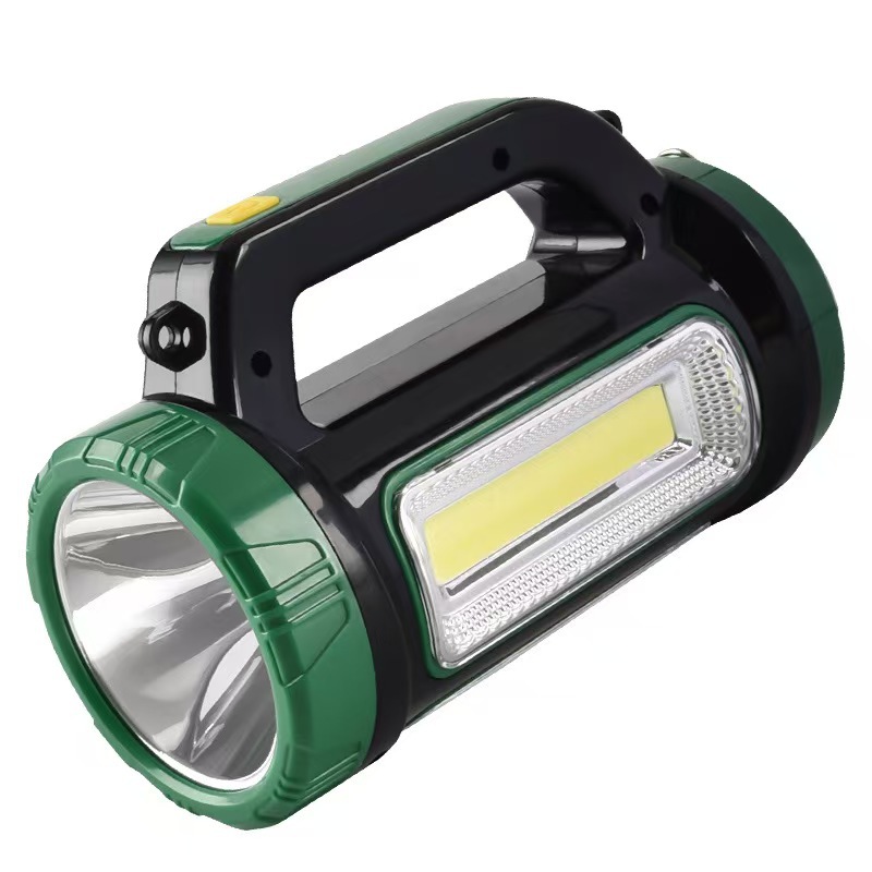 Solar-powered portable outdoor high-intensity emergency multi-source LED portable camping lamp, household lighting emergency flashlight Item Picture