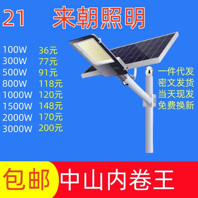 Solar street lamps, solar lamps, outdoor garden lamps, solar floodlights, wall lamps, solar human body sensor lamps full figure