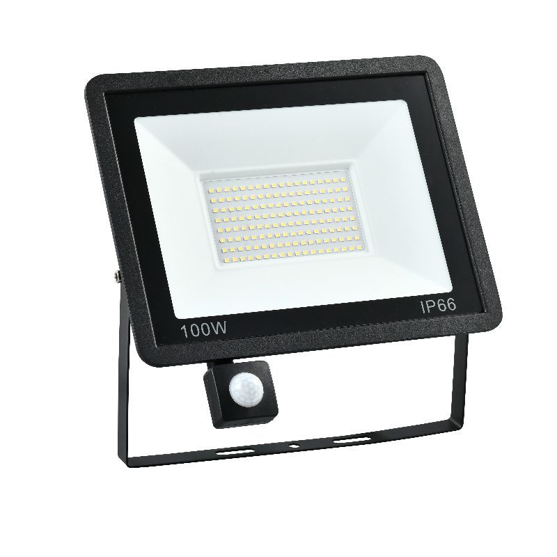 Cross-border LED floodlight, small Apple human body sensing infrared sensing floodlight, remote control light control, ultra-thin floodlight Item Picture