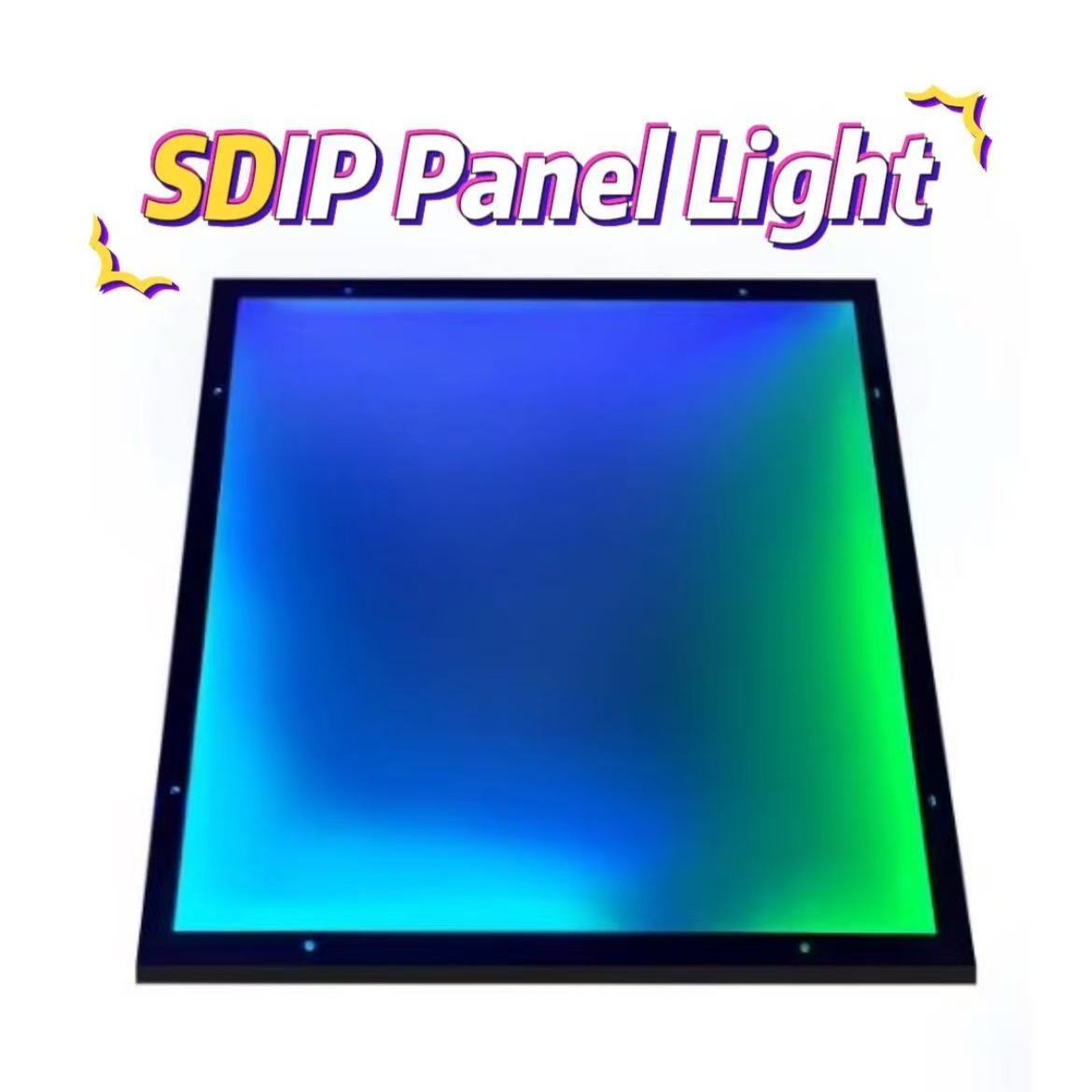 LED full-color triangular background lights, triangular decorative wall lights, restaurant and bar splicing pixel iridescence Specification drawing