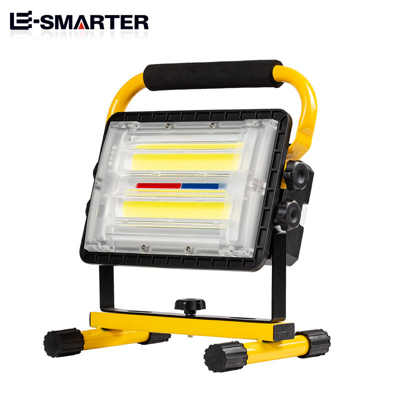 Cross-border multi-functional high-intensity long-range light with built-in battery COB, high-power USB charging portable searchlight emergency lighting details Picture