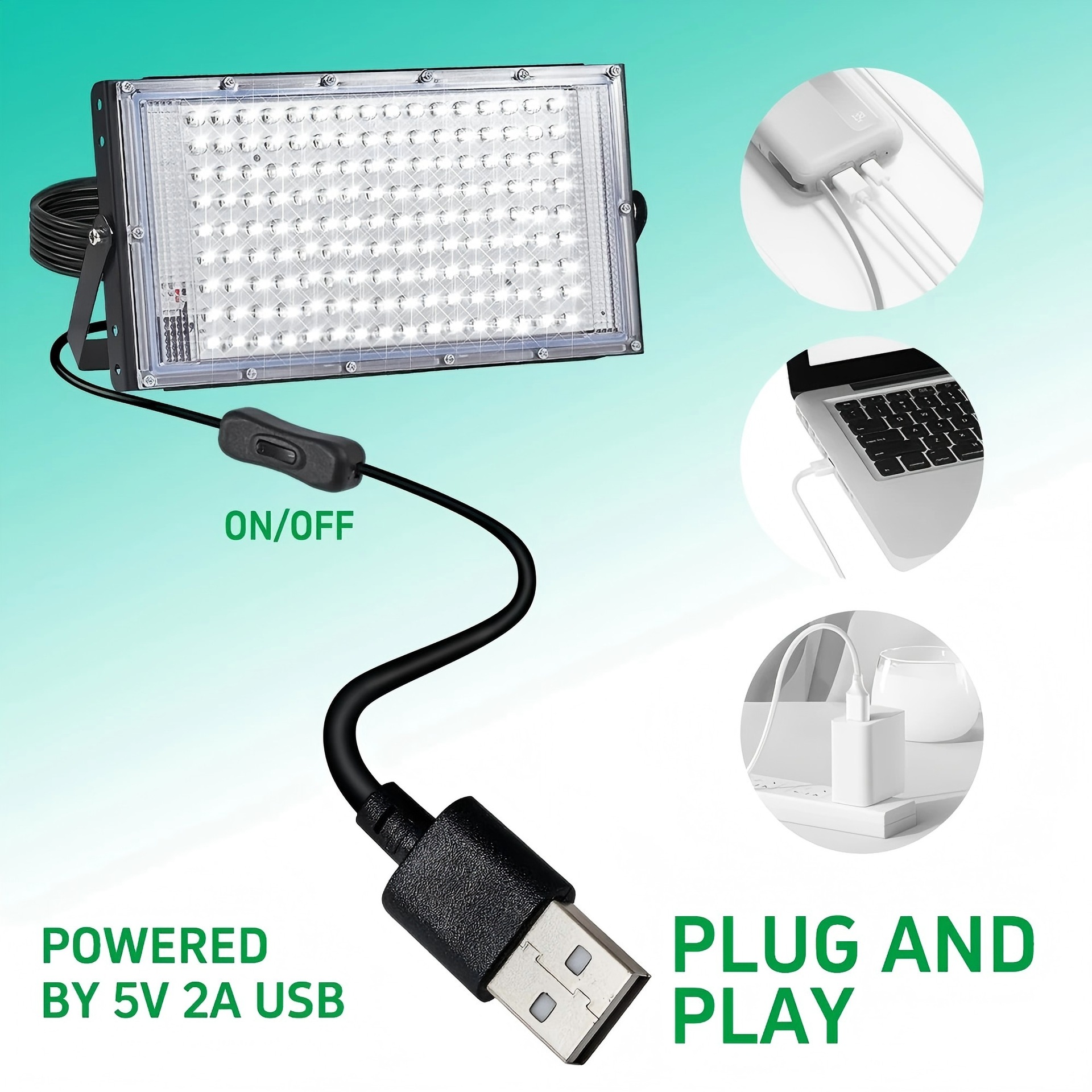 Lighting fixtures, courtyard road searchlights, outdoor spotlights, floodlights, outdoor waterproof advertising lights, floodlights, led lights details Picture