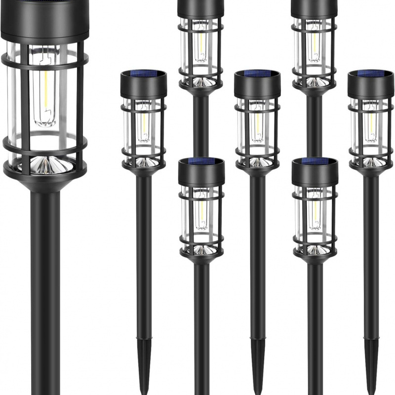 Solar lawn lights, outdoor garden and courtyard lights, camping rainproof stainless steel ground socket lights, homestay and villa atmosphere lights Specification drawing
