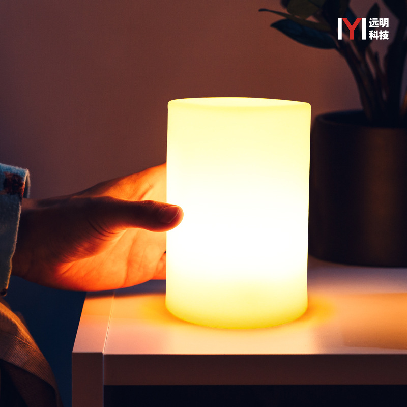 High-end atmosphere bar night light, a popular online hit led illuminated square column light, outdoor creative table atmosphere light Application Scenario