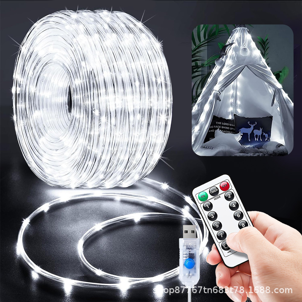 USB flash string with remote control, 8 modes, suitable for bedroom, Christmas tree, indoor and outdoor details Picture