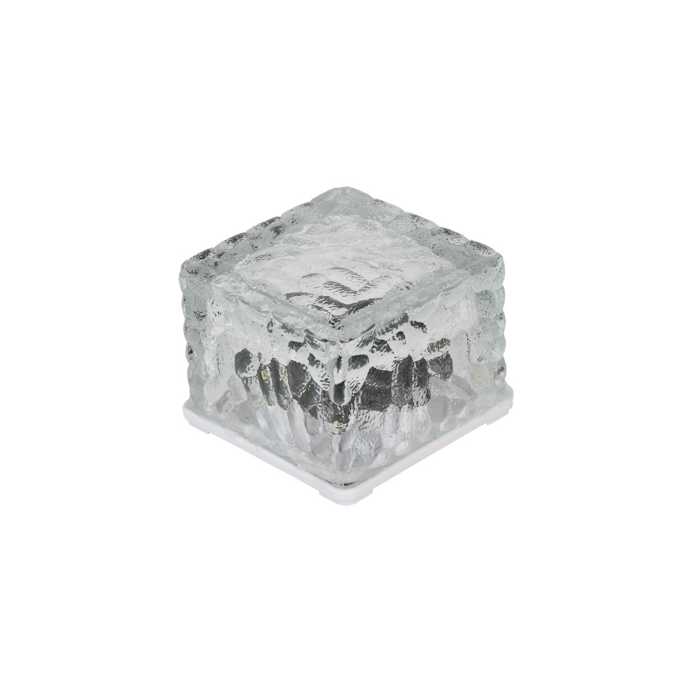 Solar ground buried lights, floor tile lights, outdoor ice brick lights, courtyard ice block ornaments, landscape lawn lights, garden lights for decoration Item Picture