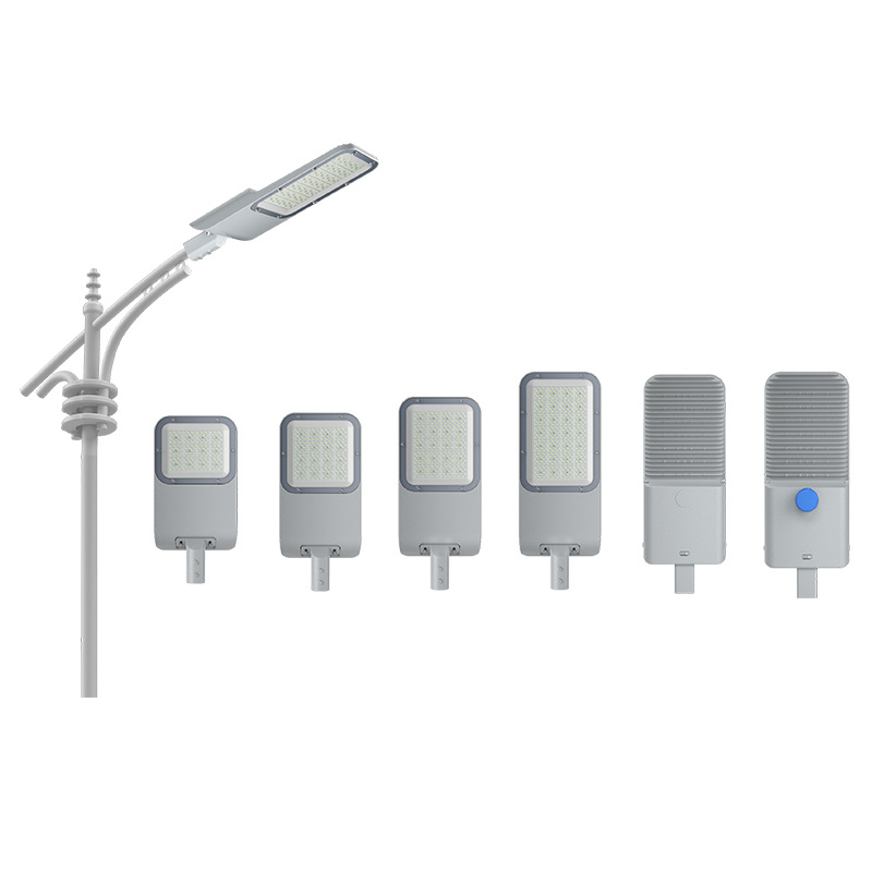 LED municipal power street lamps, waterproof municipal road street lamps, die-cast aluminum single-arm engineering, courtyard outdoor high-pole lighting lamps details Picture