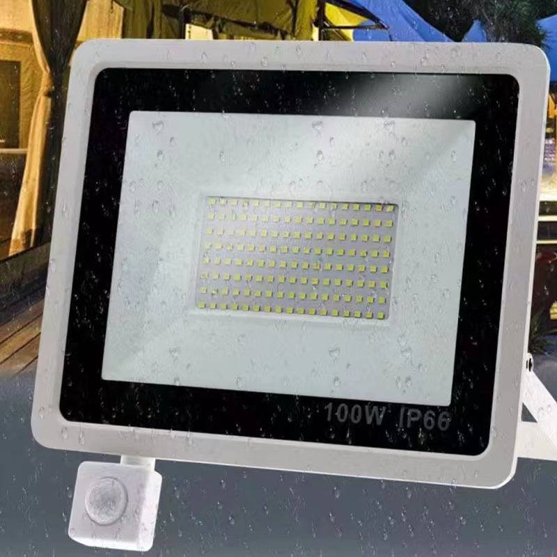 Bangting led floodlights, outdoor waterproof, high-power ultra-bright 100W, 200W, advertising signs, basketball court with sensor Specification drawing