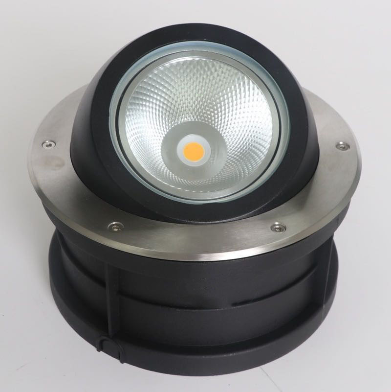 Polarized ground light, led embedded ground light, outdoor waterproof circular COB10W ground light, outdoor landscape light Specification drawing