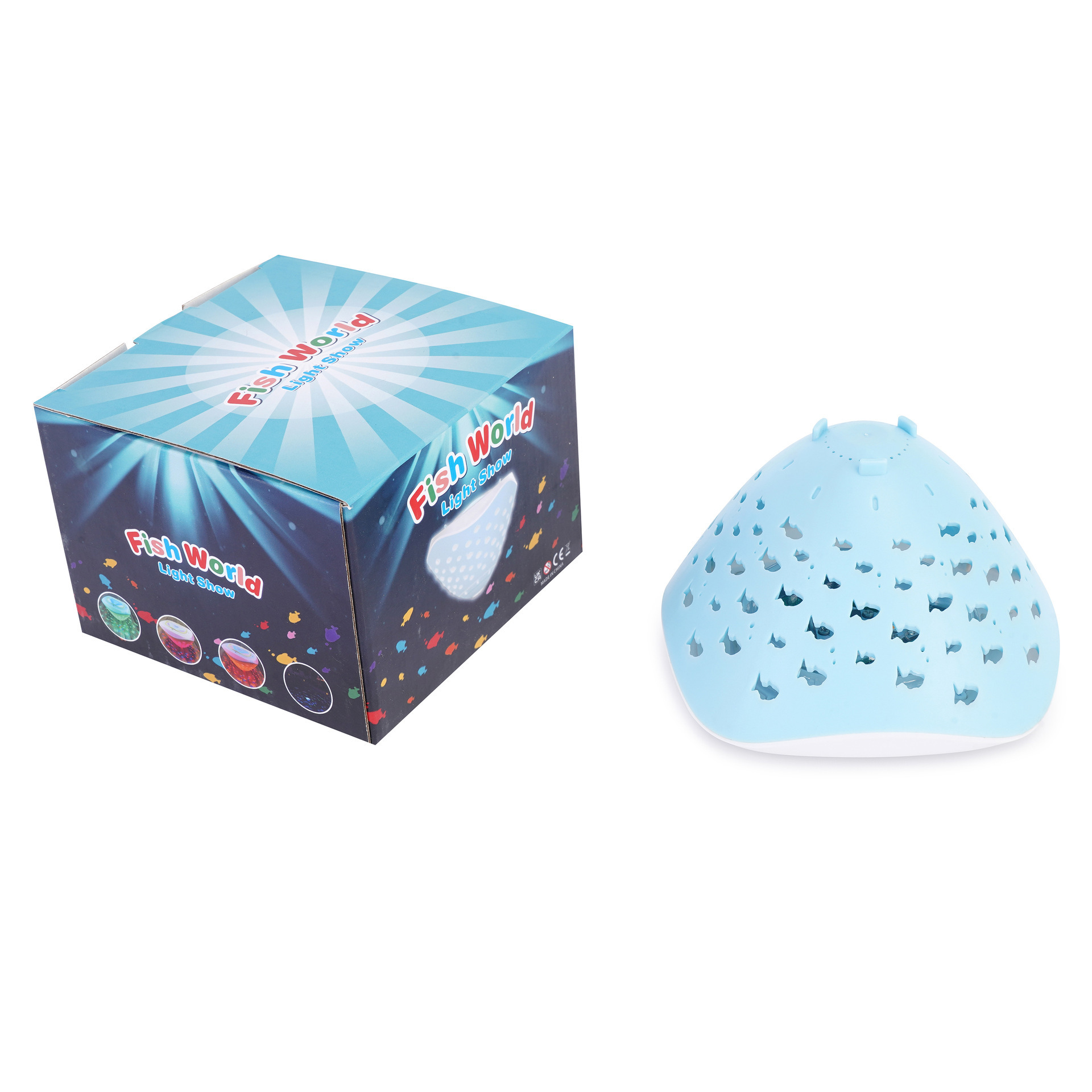 Cross-border LED smart small fish projection light, bath light, underwater swimming pool light, seven-color atmosphere light, diving light, decorative light Item Picture