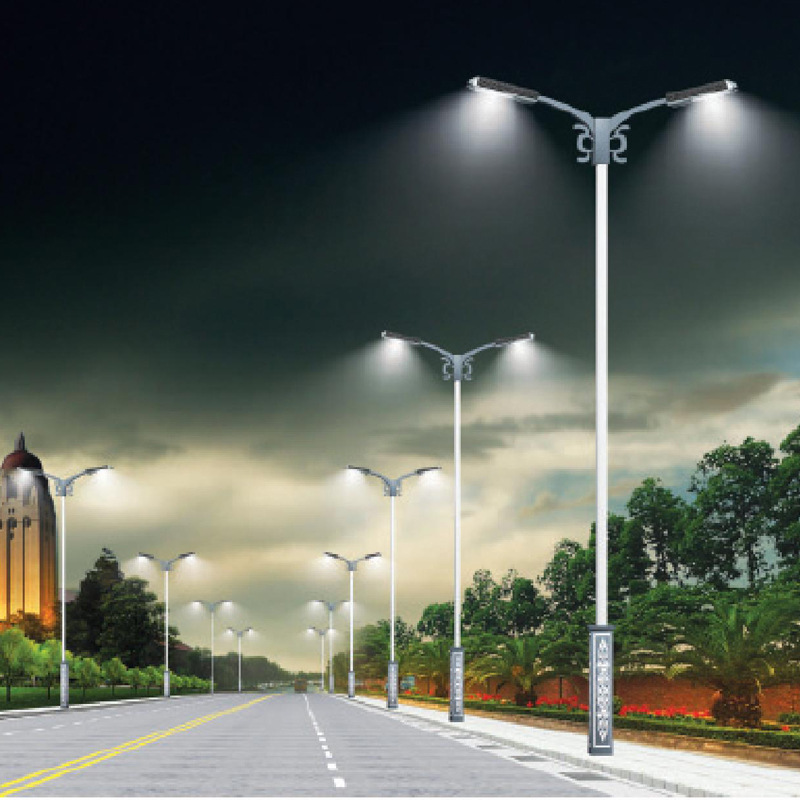 6-meter outdoor waterproof municipal road lighting with self-bending arm led municipal power street lamp Application Scenario
