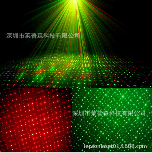 A stage light with a starry sky laser details Picture