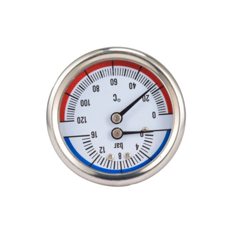 温度压力一体表地暖暖通用分水器水压气压温压表