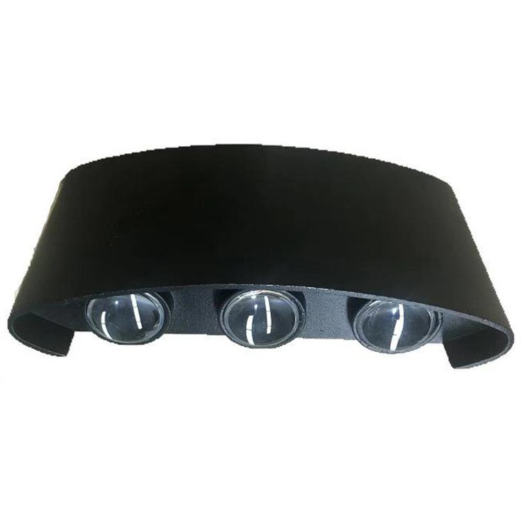 Kaiqi outdoor wall lamps, top and bottom luminous exterior wall lamps, minimalist led outdoor lighting, double-head courtyard waterproof wall lamps Item Picture