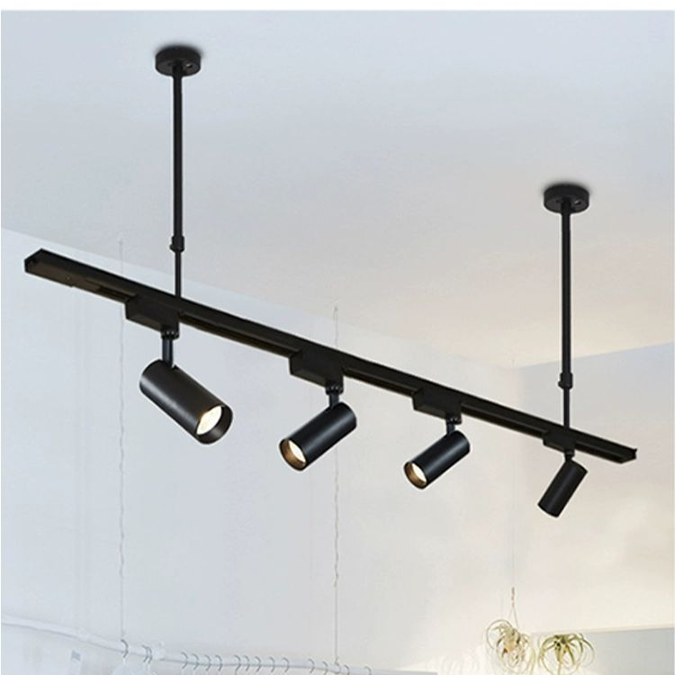 The new type of track spotlight led for clothing stores, cob spotlight, 1.5-meter and 2-meter rail strips, telescopic hanging rods Item Picture
