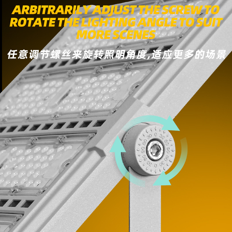 LED tunnel lights, construction site square lighting fixtures, outdoor 1000w high-power stadium and court lights, modular floodlights details Picture