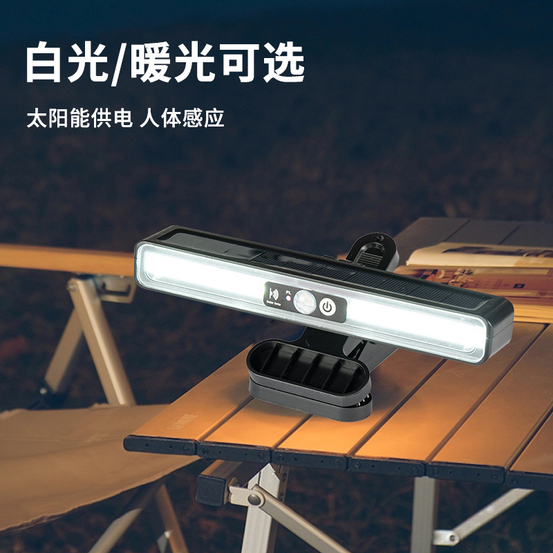 New solar-powered clip lamp for courtyard and garden waterproof outdoor lighting, solar-powered human-sensing waterproof wall lamp Application Scenario