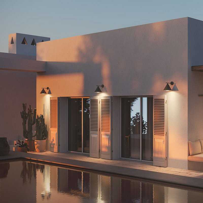 Outdoor wall lamps, waterproof fence lamps, gate lamps, courtyard lamps, villa landscape lamps, corridor lamps, outdoor exterior wall lamps Application Scenario