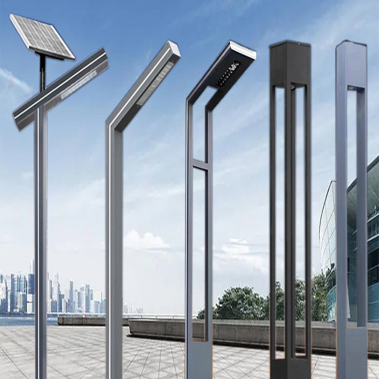 Courtyard lamp, outdoor high pole 3.5-meter, solar street lamp, 7-shaped lighting, aluminum profile, community park, led, Leide plant full figure