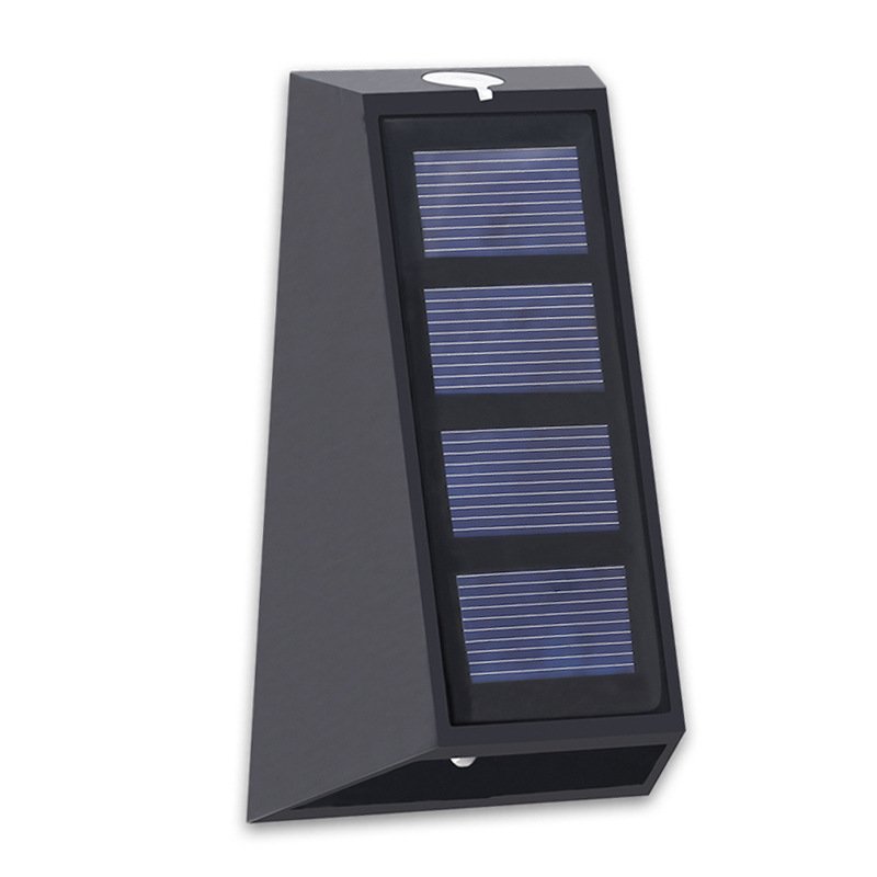 Solar wall-washing lights, wall lamps, outdoor fence and enclosure lights, garden villa decoration RGB courtyard lights that emit light up and down Item Picture