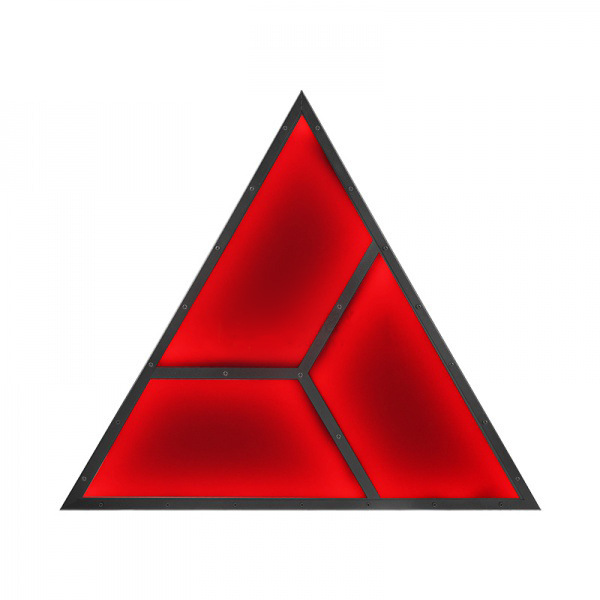 LED full-color triangular background lights, triangular decorative wall lights, restaurant and bar splicing pixel iridescence Application Scenario