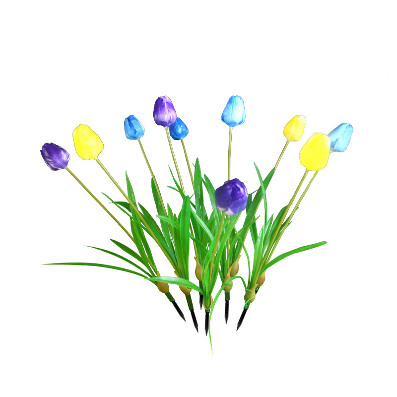 led tulip ground plug light, outdoor landscape light, simulated tulip light, outdoor light, lawn landscape light ground plug Item Picture