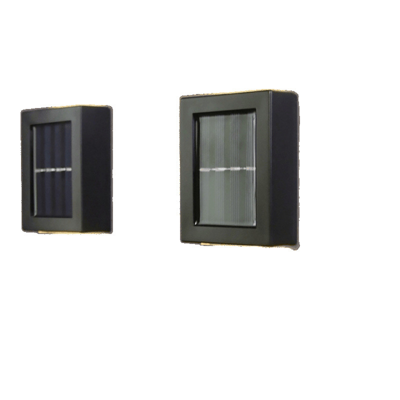 Solar wall lamps, outdoor decorative garden and courtyard lamps, household up and down luminous wall lamps, outdoor wall-washing lamps factory supply Item Picture