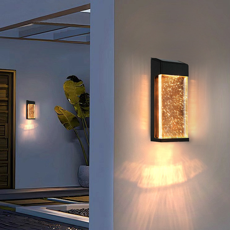 Electric outdoor wall lamps, waterproof courtyard villa lamps, high-end balcony lamps, outdoor corridor atmosphere, foyer wall crystal lamps Application Scenario