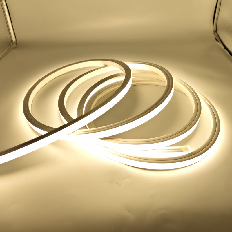 led24V light strip, silicone one-piece extrusion, front-emitting flexible light strip, linear silicone without main light Specification drawing