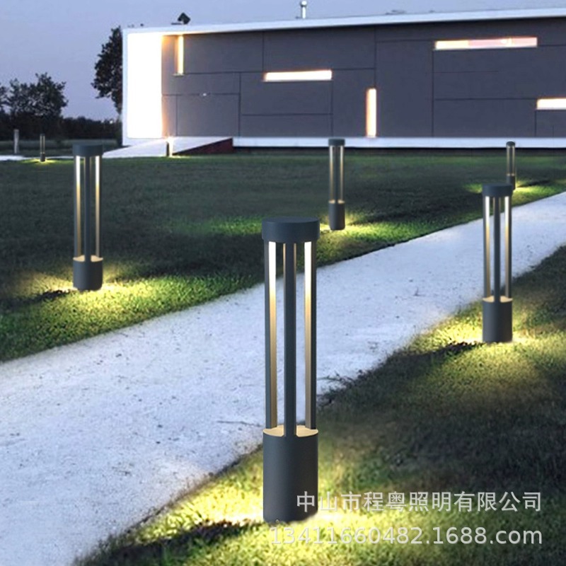 LED outdoor lawn lights, courtyard landscape lights, simple garden, community park, courtyard and other green grassland landscape lights details Picture