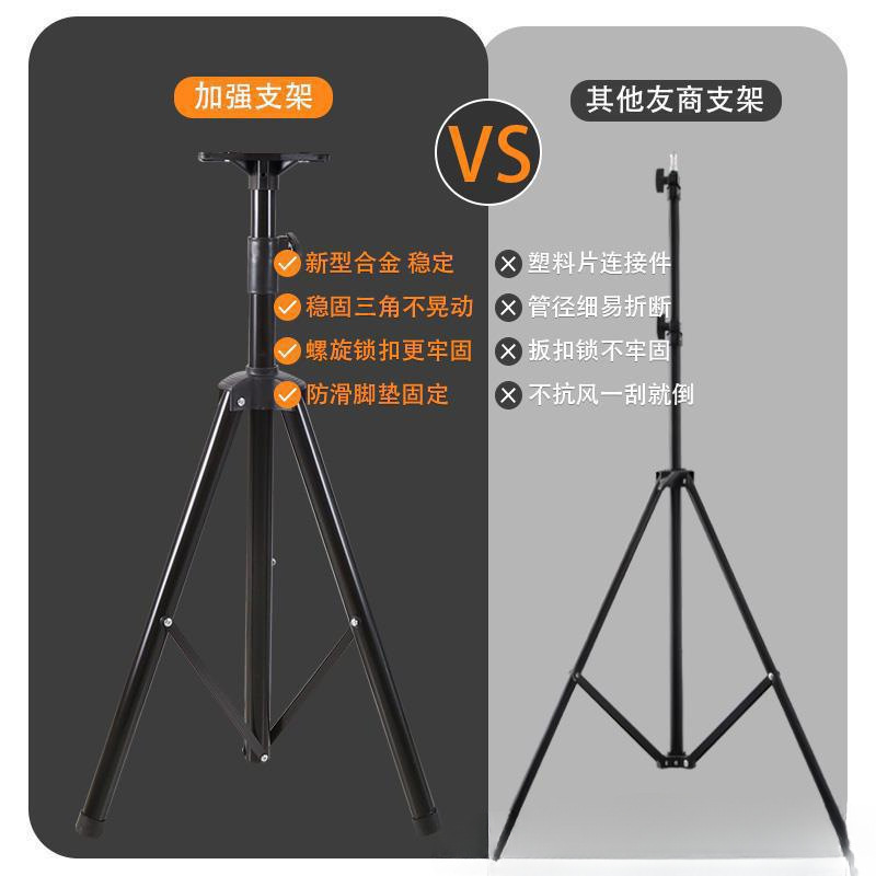led mobile work light, night construction light, stand floor-standing spotlight, outdoor tripod lighting, plug-in searchlight details Picture