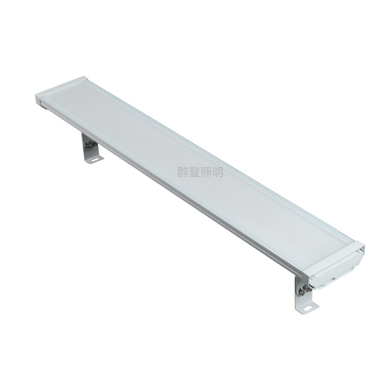 Anti-glare led long strip tunnel flat panel light, diffuse reflection linear municipal subway lighting lamp from the original manufacturer full figure