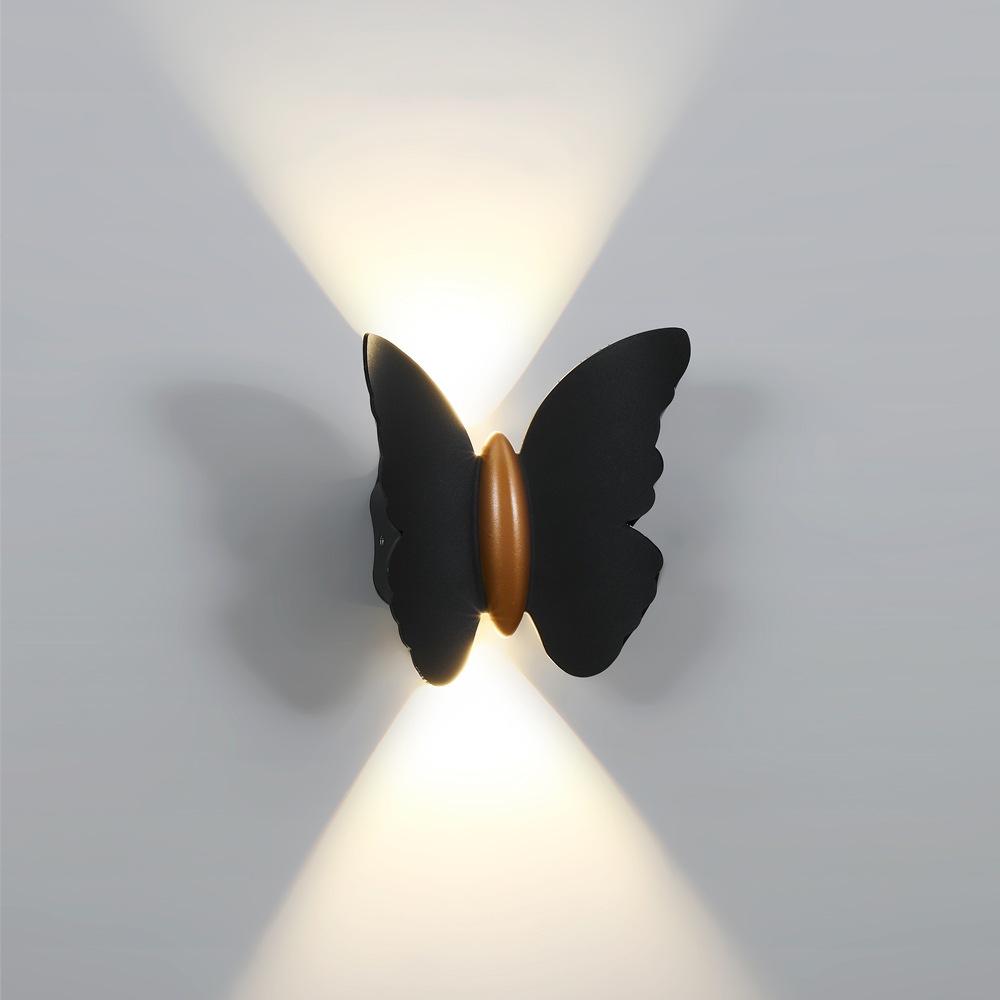 Butterfly wall lamps, Seagull outdoor waterproof indoor and exterior wall lamps, modern and simple courtyard wall-washing lamps, corridor and balcony decoration Application Scenario