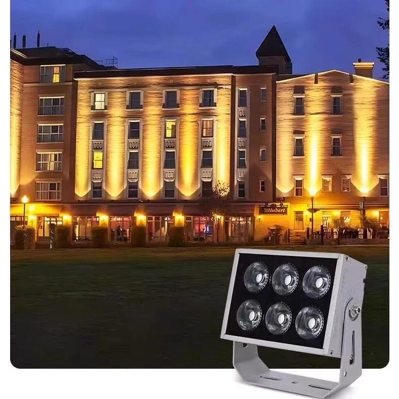 LED exterior wall spotlights, outdoor waterproof spotlights, remote floodlights, one-beam spotlights, light column lights, villa spotlights details Picture