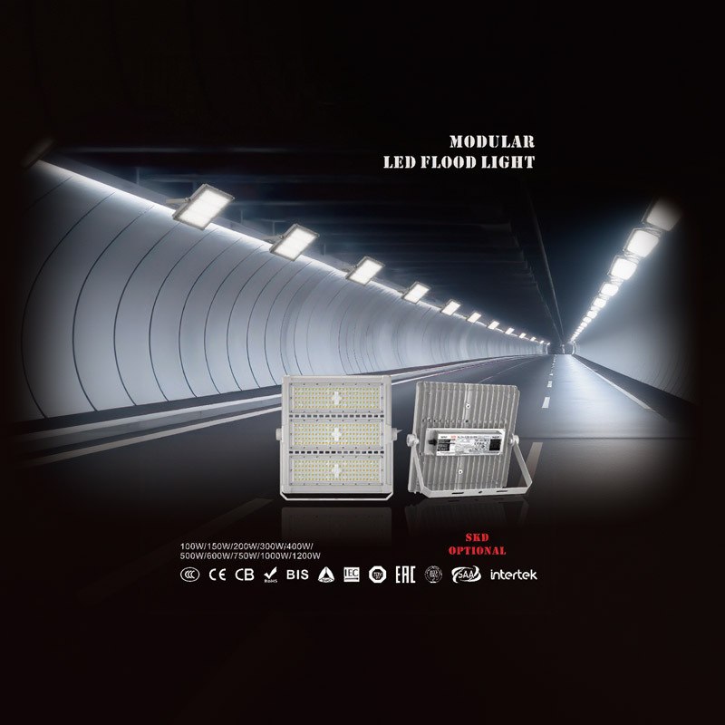 Wholesale of non-finished product kits for CET 110 200M ultra-bright outdoor court high-pole integrated module floodlights details Picture