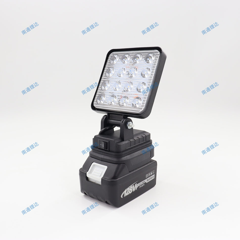 Makita 18V lithium battery work light, car maintenance light, emergency light, electric wrench, lighting light with USB charging Specification drawing