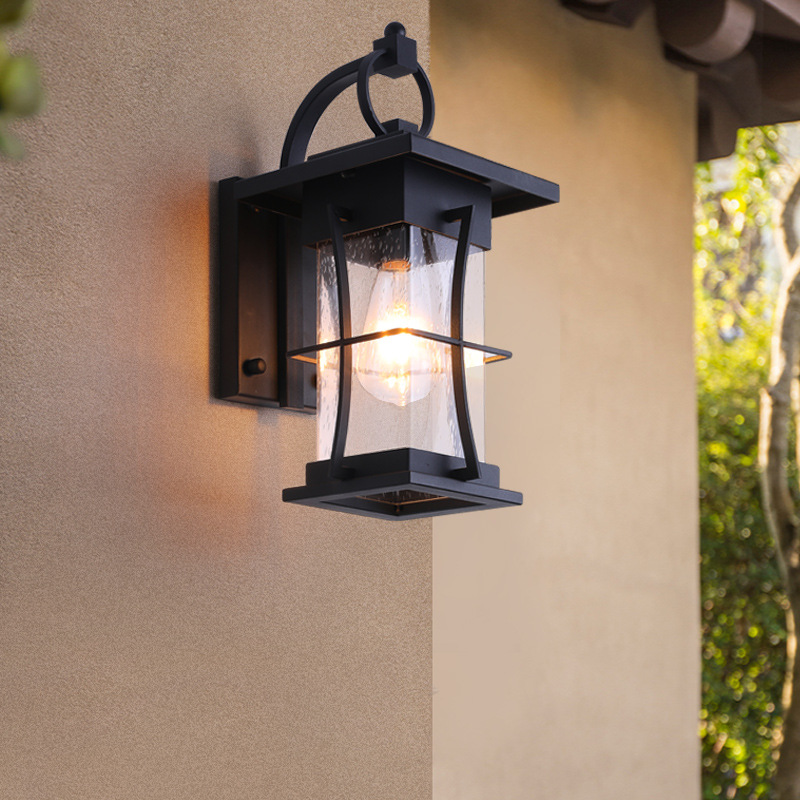 Cross-border exclusive new Chinese-style outdoor wall lamps, waterproof courtyard gate, garden, villa lamps, outdoor balcony wall lamps details Picture