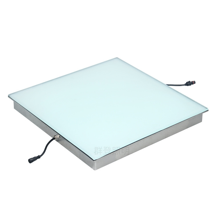 Outdoor DMX512 external control LED floor light, cultural tourism play square, park, irregular interactive sensor ground light full figure