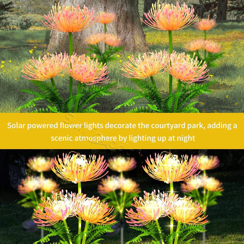 Sun Liang's new solar-powered Red spider lily lantern, a simulation lantern decoration prop, wedding decoration, and wedding lighting guide Application Scenario
