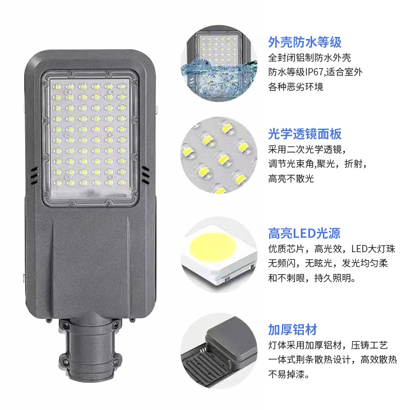 The manufacturer supplies split-type high-power street lamps for construction, solar street lamps, municipal engineering and road lighting Application Scenario