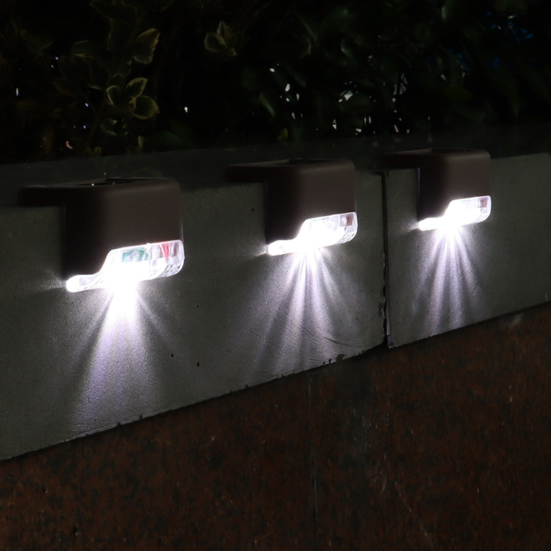 Hot-selling outdoor waterproof solar led lighting garden villa lawn staircase guardrail step seven-character light details Picture
