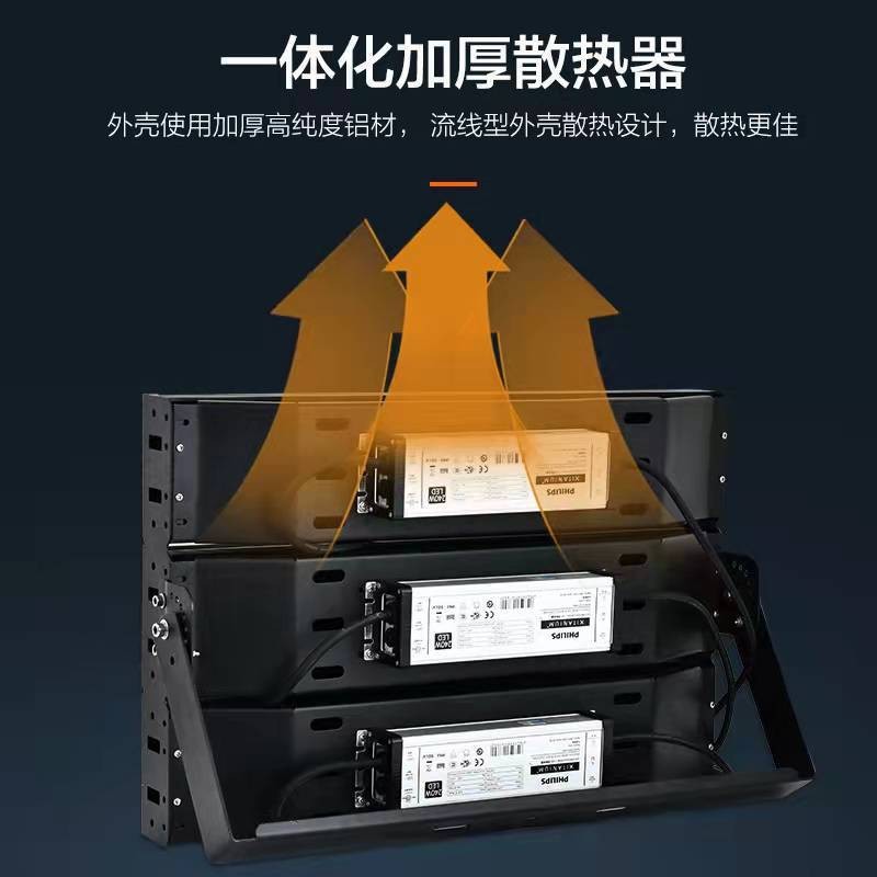 500W LED floodlight, intelligent 4G control, 250W fin module tunnel light, 1000W high-pole advertising sign light details Picture
