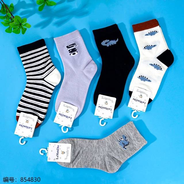 春夏休闲棉袜女袜男士长款运动潮流男女通用长筒袜子儿童棉袜 8-12岁 CP605146143