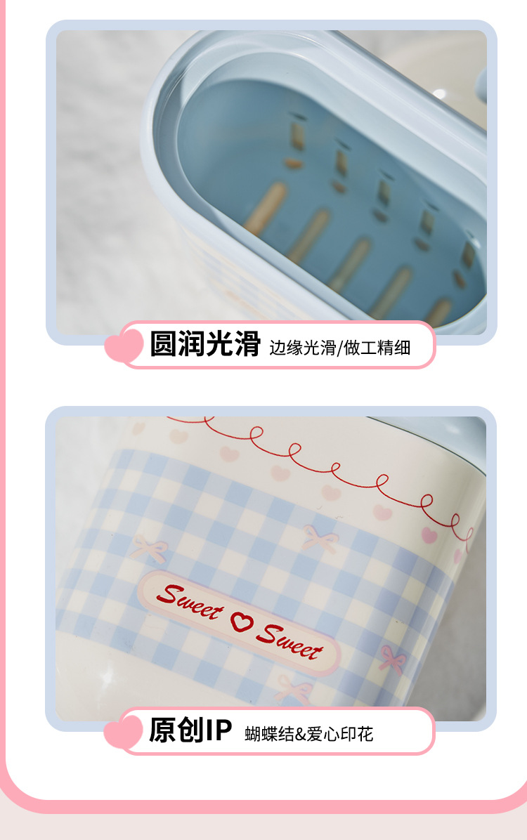 S137-1063 Portable mini soap box for travel, draining with lid, sealed soap box detail image 13
