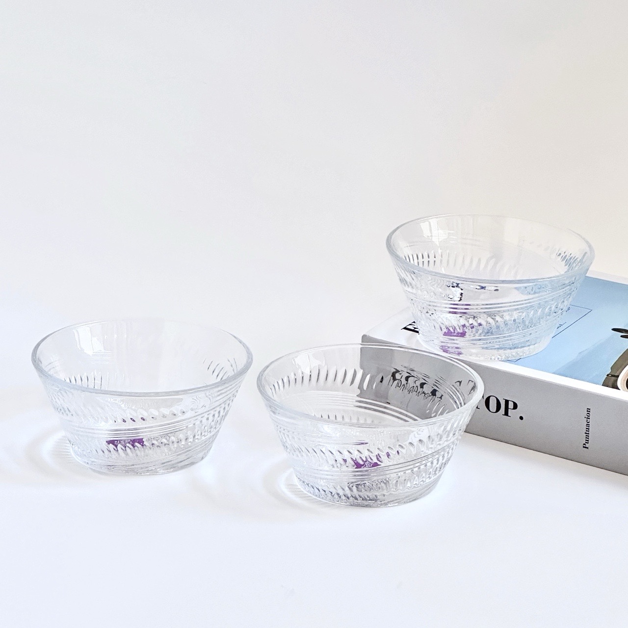 琉璃玻璃餐具套装厨房餐具沙拉碗生日礼物家用餐具沙拉碗玻璃碗日用百货玻璃250ml CP605145991